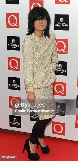 Lily Allen attends the Q Awards at The Grosvenor House Hotel on October 26, 2009 in London, England.