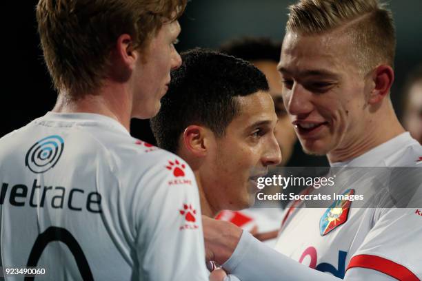 Mohamed Hamdaoui of Telstar during the Dutch Jupiler League match between Telstar v FC Volendam at the Rabobank IJmond Stadium on February 23, 2018...