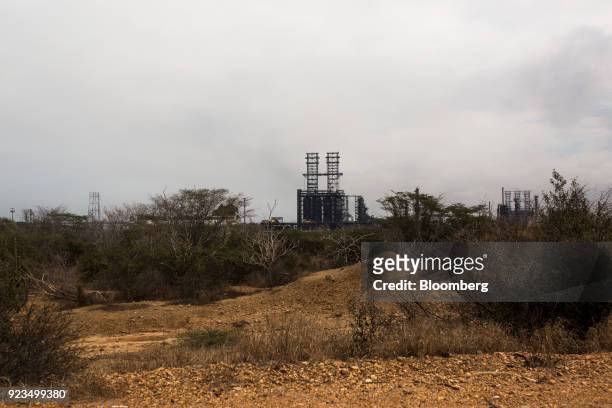 Coke plant stands at the Petroleos de Venezuela SA Jose Antonio Anzoategui industrial complex in Barcelona, Anzoategui state, Venezuela, on Thursday,...