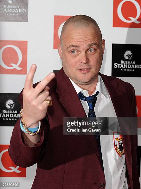 Al Murray attends the Q Awards 2009 at the Grosvenor House Hotel on October 26, 2009 in London, England.
