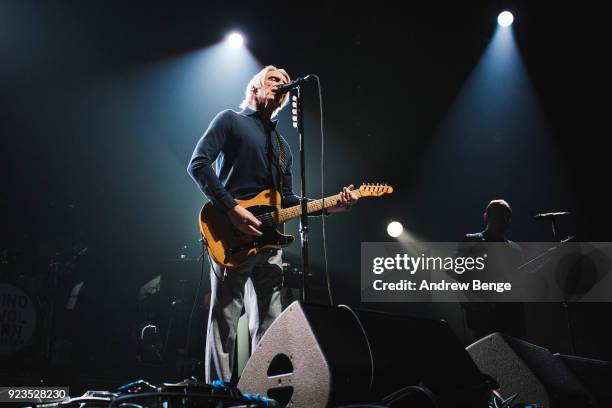 Paul Weller performs at First Direct Arena Leeds on February 23, 2018 in Leeds, England.