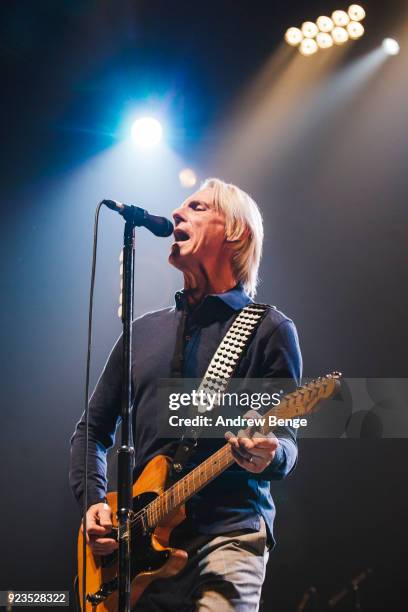 Paul Weller performs at First Direct Arena Leeds on February 23, 2018 in Leeds, England.