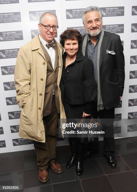 Screenwriter James Schamus, Imelda Staunton and Henry Goodman arrive for the premiere of 'Taking Woodstock' during the Times BFI 53rd London Film...