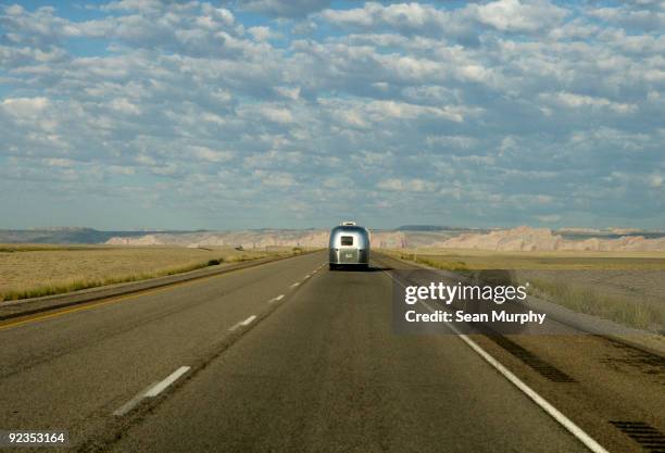 airstream on highway - airstream bildbanksfoton och bilder