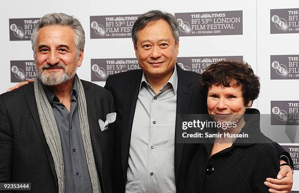 Henry Goodman, Director Ang Lee and Imelda Staunton arrive for the premiere of 'Taking Woodstock' during the Times BFI 53rd London Film Festival at...