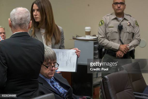 David Allen Turpin who along with Louise Anna Turpin is accused of abusing and holding 13 of their children captive, appears in court on February 23,...