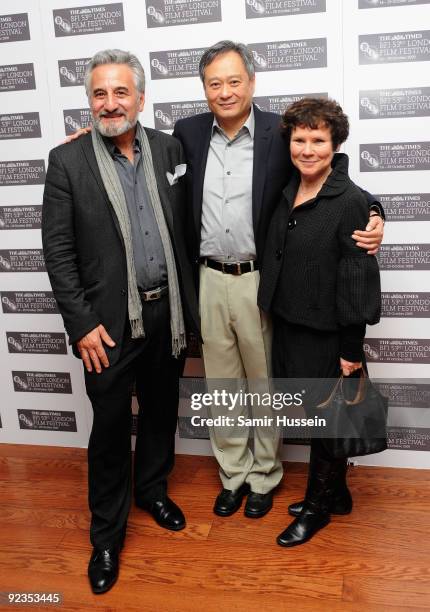 Henry Goodman, Director Ang Lee and Imelda Staunton arrive for the premiere of 'Taking Woodstock' during the Times BFI 53rd London Film Festival at...