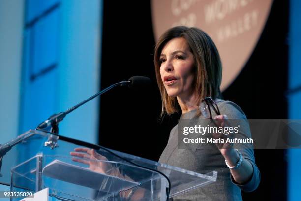 Anchor, NBC Bay Area, Jessica Aguirre speaks onstage at the Watermark Conference for Women 2018 at San Jose Convention Center on February 23, 2018 in...