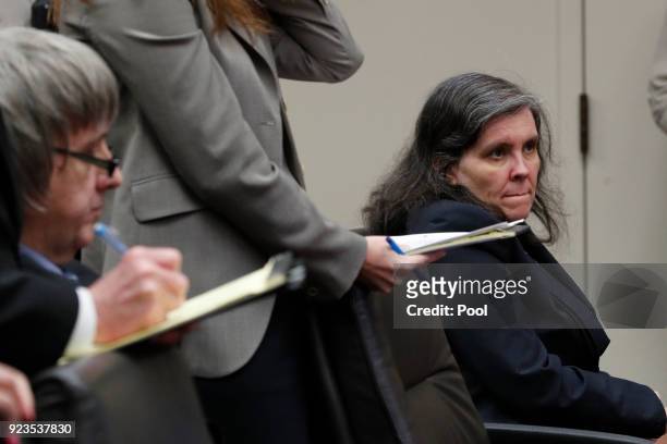 David Allen Turpin and Louise Anna Turpin , accused of abusing and holding 13 of their children captive, appear in court on February 23, 2018 in...