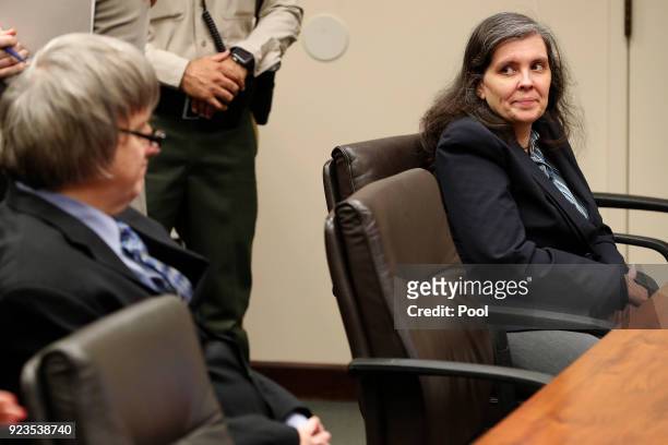 David Allen Turpin and Louise Anna Turpin , accused of abusing and holding 13 of their children captive, appear in court on February 23, 2018 in...