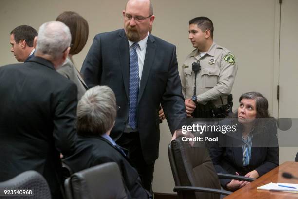 David Allen Turpin and Louise Anna Turpin , accused of abusing and holding 13 of their children captive, appear in court on February 23, 2018 in...