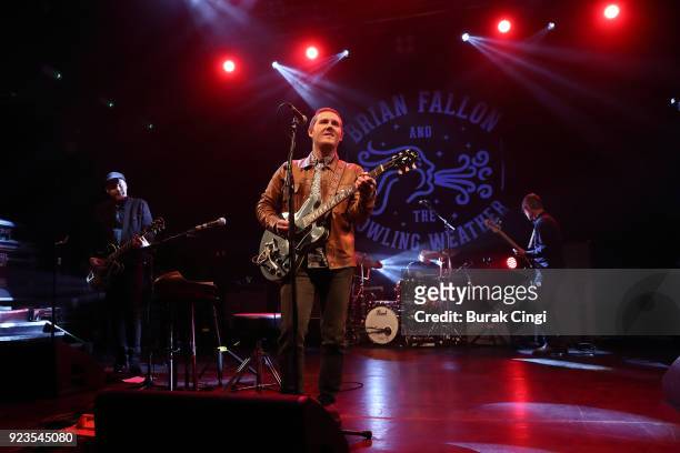 Brian Fallon performs at KOKO on February 23, 2018 in London, England.