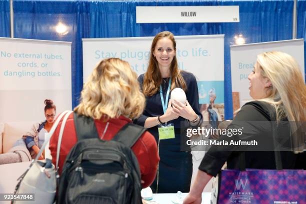 Venders are seen at the Watermark Conference for Women 2018 at San Jose Convention Center on February 23, 2018 in San Jose, California.
