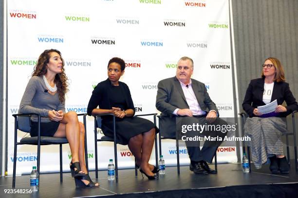 Author Anna Akbari, global head of diversity and inclusion, Morgan Stanley, Susan Reid, SVP, supply chain operations, Juniper Networks, Mark...