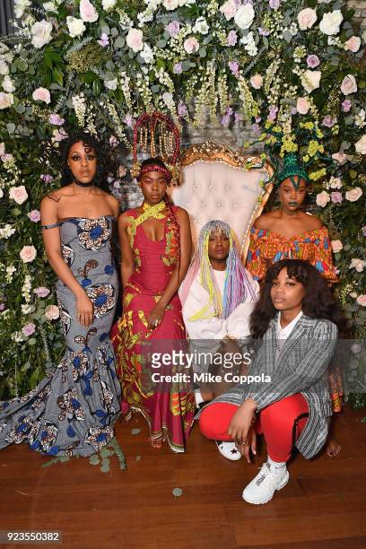 Susy Oludele and Shavone Charles and "The Three Dope Queens," models wearing braids styled by Susy Oludele pose as Instagram celebrates...