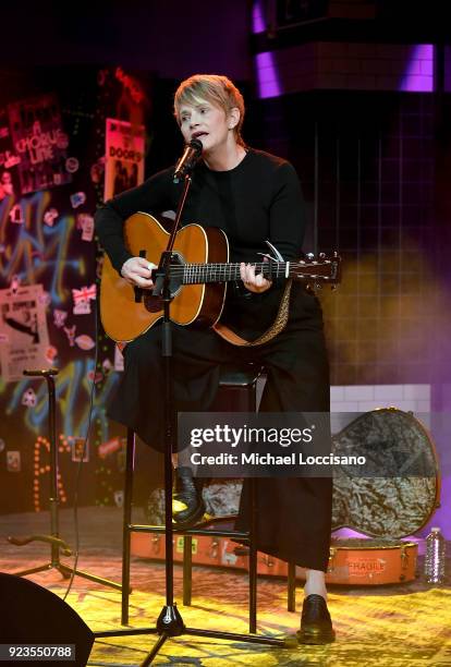 Musician Shawn Colvin performs during a Build Studio visit after discussing her new album of children's music "The Starlighter" at Build Studio on...