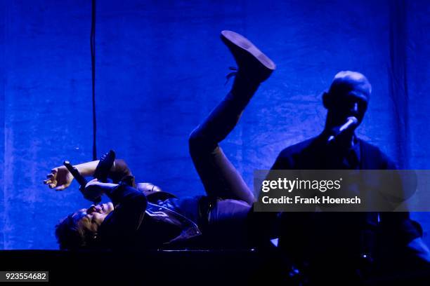 Irish-American singer Michael Patrick Kelly performs live on stage during a concert at the Admiralspalast on February 23, 2018 in Berlin, Germany.