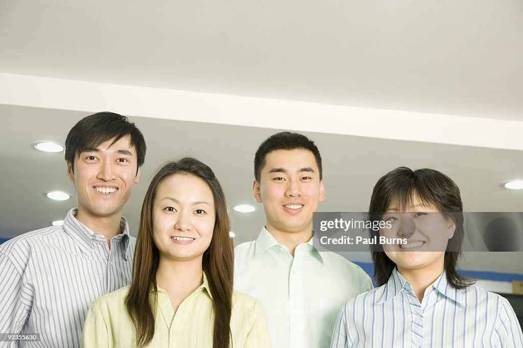 Group of Asian co-workers