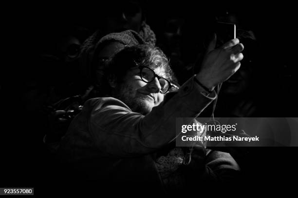 Ed Sheeran attends the 'Songwriter' premiere at the Friedrichstadtpalast during the 68th Berlinale International Film Festival Berlin at on February...