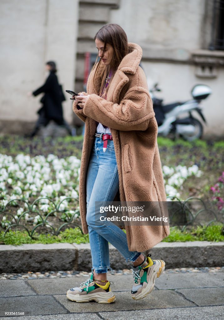 Street Style: February 23 - Milan Fashion Week Fall/Winter 2018/19