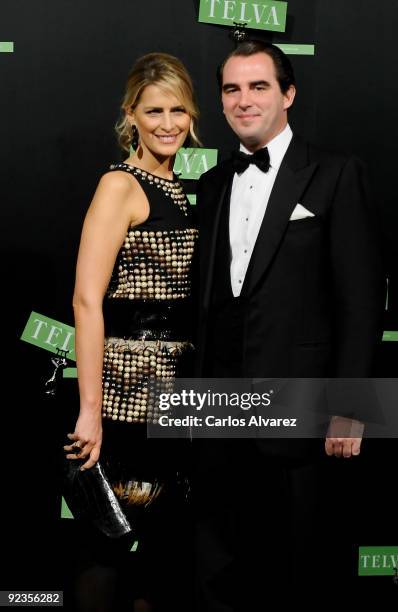 Prince Nikolas of Greece and Tatiana Blatnik attend 2009 TELVA magazine Fashion Awards at El Canal Theatre on October 26, 2009 in Madrid, Spain.