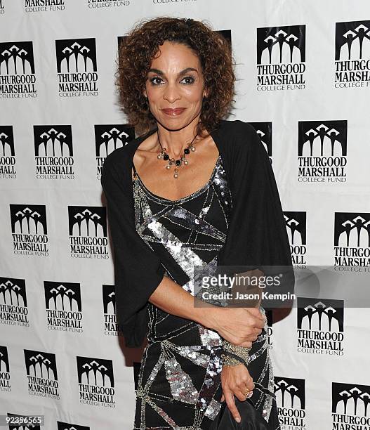 Actress Jasmine Guy attends the Thurgood Marshall College Fund's 22nd anniversary celebration at the Sheraton New York Hotel & Towers on October 26,...