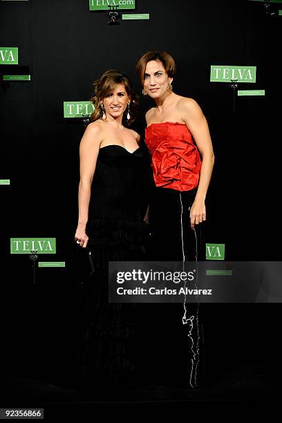 Alejandra Martos and Toni Acosta attend 2009 TELVA magazine Fashion Awards at El Canal Theatre on October 26, 2009 in Madrid, Spain.