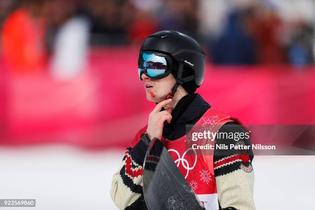 Max Parrot of Canada during the Snowboard Mens Big Air Finals at Alpensia Ski Jumping Centre on February 24, 2018 in Pyeongchang-gun, South Korea.