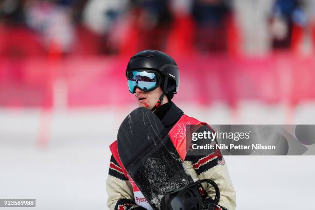 Max Parrot of Canada during the Snowboard Mens Big Air Finals at Alpensia Ski Jumping Centre on February 24, 2018 in Pyeongchang-gun, South Korea.