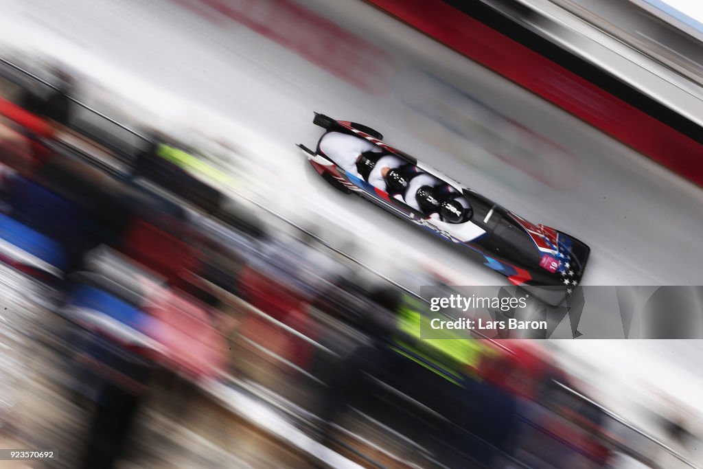 Bobsleigh - Winter Olympics Day 15