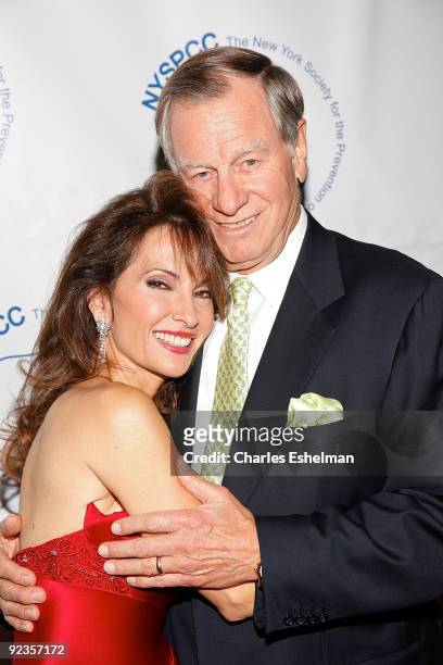 Actress Susan Lucci and husband, producer Helmut Huber attend the 2009 Child Protection Agency's Gala at 583 Park Avenue on October 26, 2009 in New...