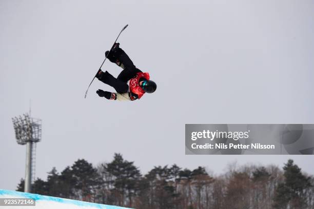 Max Parrot of Canada during the Snowboard Mens Big Air Finals at Alpensia Ski Jumping Centre on February 24, 2018 in Pyeongchang-gun, South Korea.