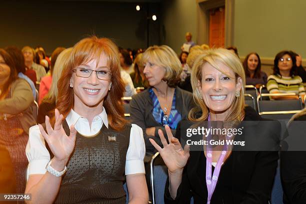 Kathy Griffin and Jillian Manus attend The 2009 Women's Conference at Long Beach Convention Center on October 26, 2009 in Long Beach, California.