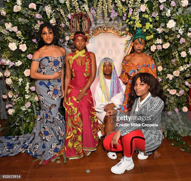 Susy Oludele and Shavone Charles and "The Three Dope Queens," models wearing braids styled by Susy Oludele pose as Instagram celebrates...