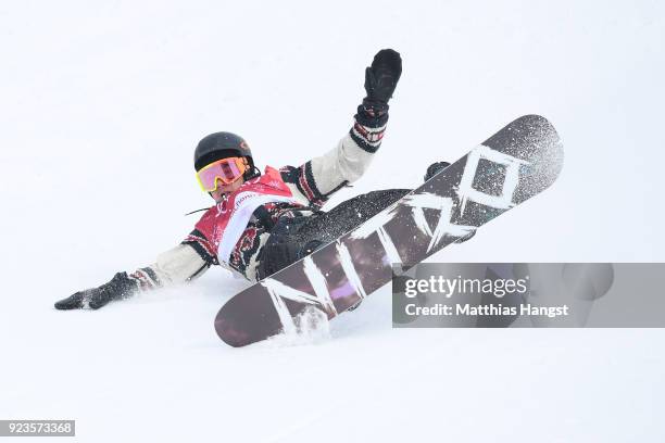Sebastien Toutant of Canada competes during the Men's Big Air Final on day 15 of the PyeongChang 2018 Winter Olympic Games at Alpensia Ski Jumping...