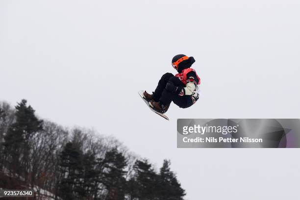 Mark Mcmorris of Canada during the Snowboard Mens Big Air Finals at Alpensia Ski Jumping Centre on February 24, 2018 in Pyeongchang-gun, South Korea.