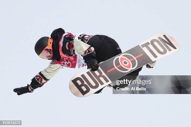 Mark McMorris of Canada competes during the Men's Big Air Final on day 15 of the PyeongChang 2018 Winter Olympic Games at Alpensia Ski Jumping Centre...