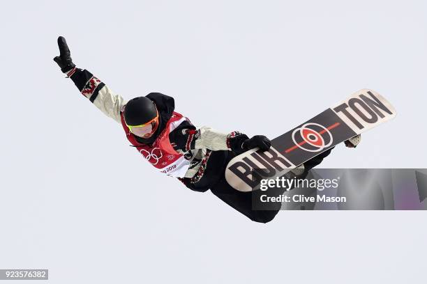 Mark McMorris of Canada competes during the Men's Big Air Final on day 15 of the PyeongChang 2018 Winter Olympic Games at Alpensia Ski Jumping Centre...