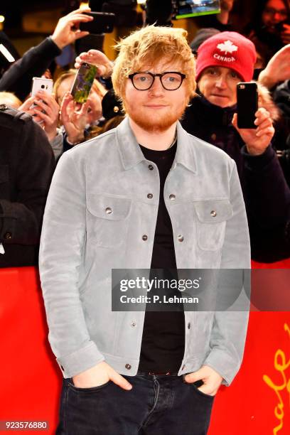 Ed Sheeran photographed at the 'Songwriter' premiere during the 68th Berlin Film Festival at the Friedrichstadt Palast on February 23, 2018 in...