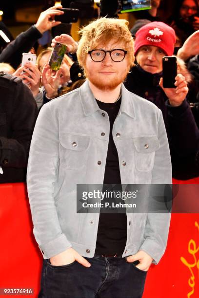 Ed Sheeran photographed at the 'Songwriter' premiere during the 68th Berlin Film Festival at the Friedrichstadt Palast on February 23, 2018 in...