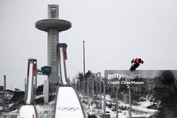 Mark McMorris of Canada competes during the Men's Big Air Final on day 15 of the PyeongChang 2018 Winter Olympic Games at Alpensia Ski Jumping Centre...