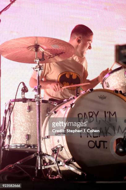 Ryan Winnen of the band COIN performs at Mercury Ballroom on February 23, 2018 in Louisville, Kentucky.