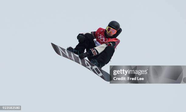 Sebastien Toutant of Canada competes during the Men's Big Air Final on day 15 of the PyeongChang 2018 Winter Olympic Games at Alpensia Ski Jumping...