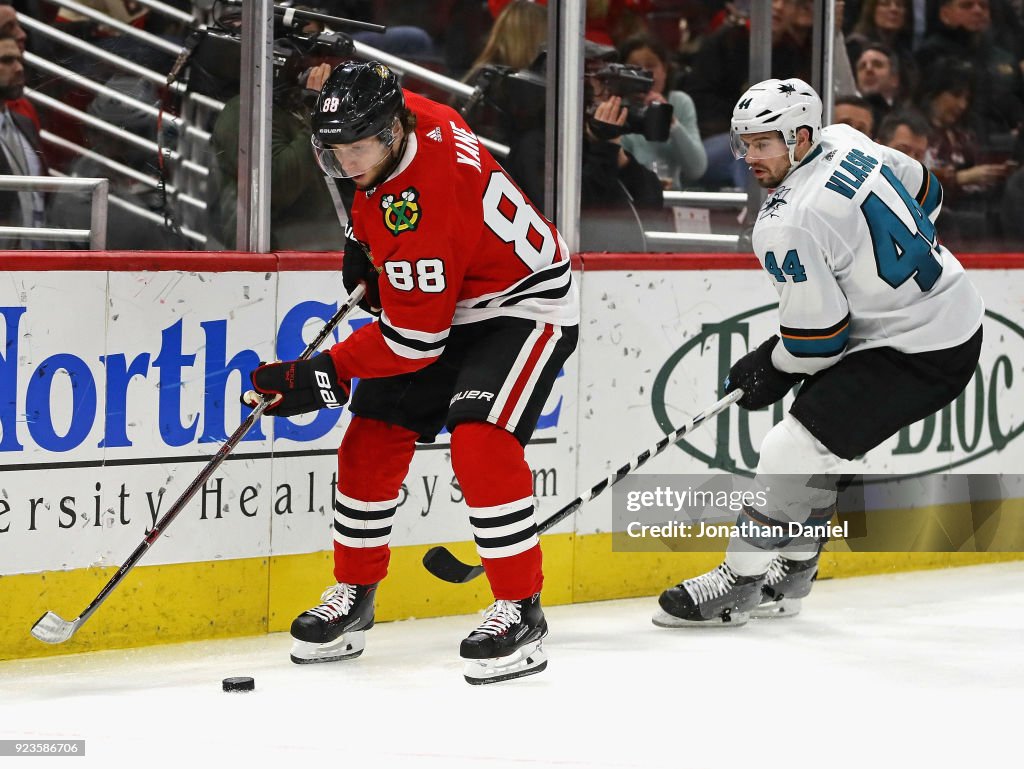 San Jose Sharks v Chicago Blackhawks