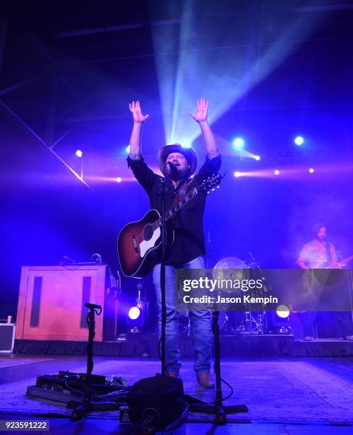 Randy Rogers of The Randy Rogers Band performs at Marathon Music Works on February 23, 2018 in Nashville, Tennessee.