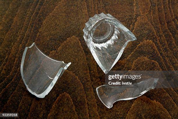 broken glass - broken drinking glass stock pictures, royalty-free photos & images