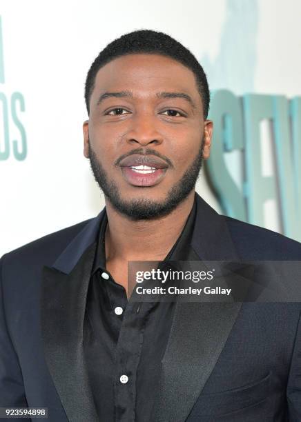 Zackary Momoh attends Netflix's 'Seven Seconds' Premiere screening and post-reception in Beverly Hills, CA on February 23, 2018 in Beverly Hills,...