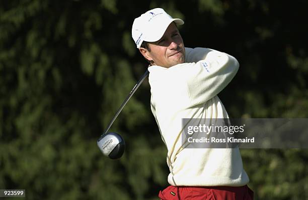 Steve Webster of England in action during day one of the Seve Trophy held at the Druids Glen Golf Club, in Dublin, Ireland on April 19, 2002. DIGITAL...