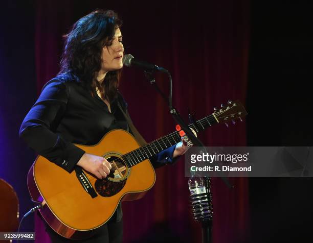 Singer/Songwriter Brandy Clark performs at City Winery on February 23, 2018 in Atlanta, Georgia.