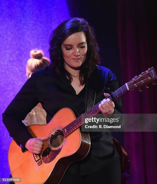 Singer/Songwriter Brandy Clark performs at City Winery on February 23, 2018 in Atlanta, Georgia.